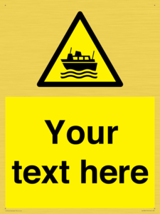 Custom warning ferries crossing vessels